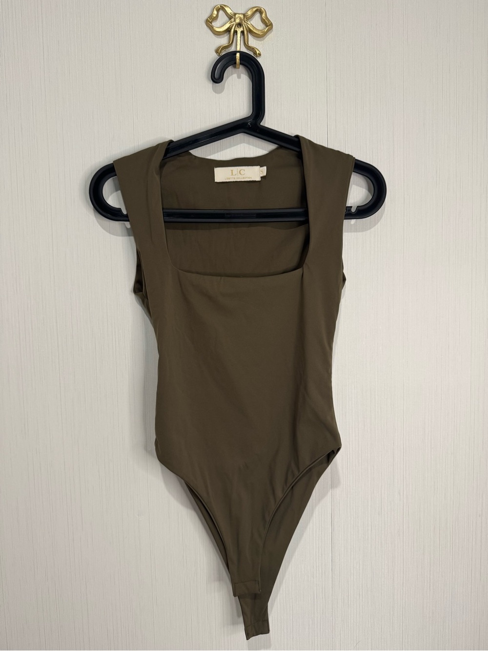 Lizette Collection Bodysuit. Small. Olive Green.